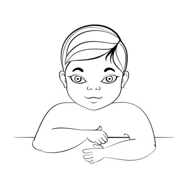 Çizgi film bebek karakteri