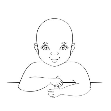 Çizgi film bebek karakteri