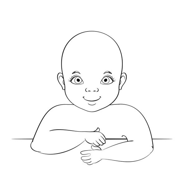 Personagem do bebê dos desenhos animados — Vetor de Stock