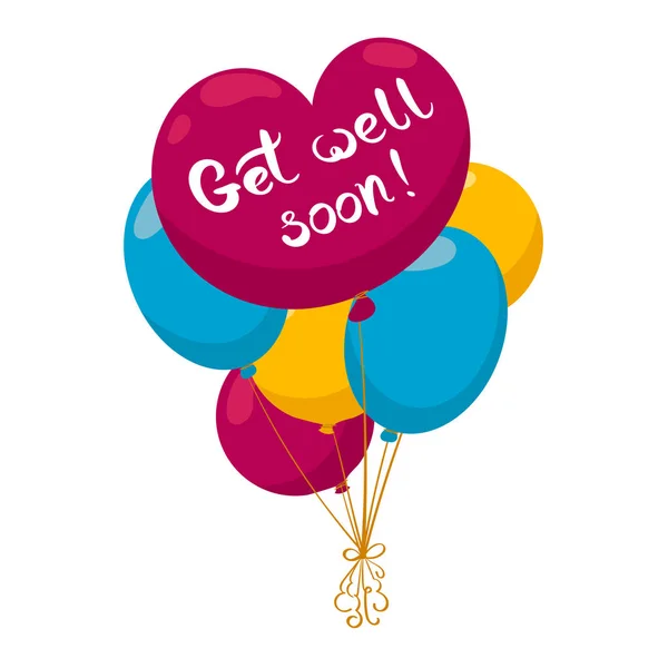 Get well soon card — Stock Vector