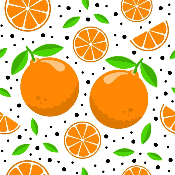 Modèle avec des oranges — Image vectorielle