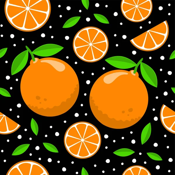 Modèle avec des oranges — Image vectorielle