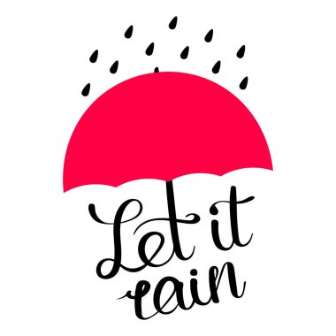 Bırak yağmur poster