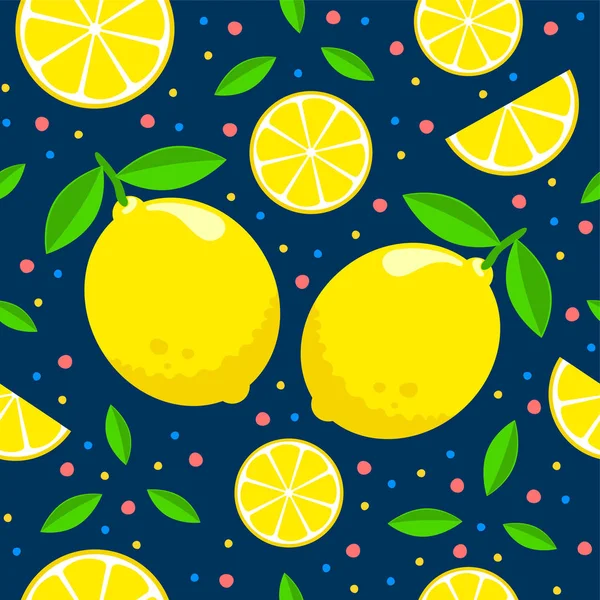 Modèle avec des citrons — Image vectorielle