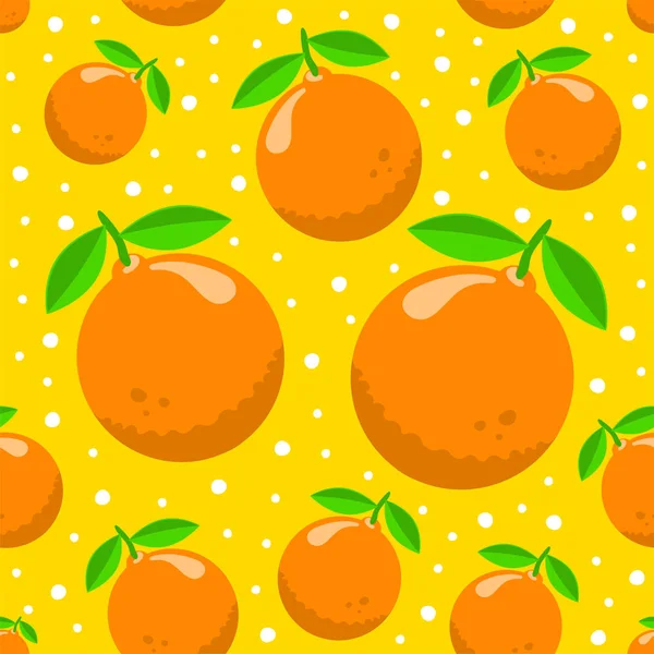 Μοτίβο με πορτοκάλια — Διανυσματικό Αρχείο