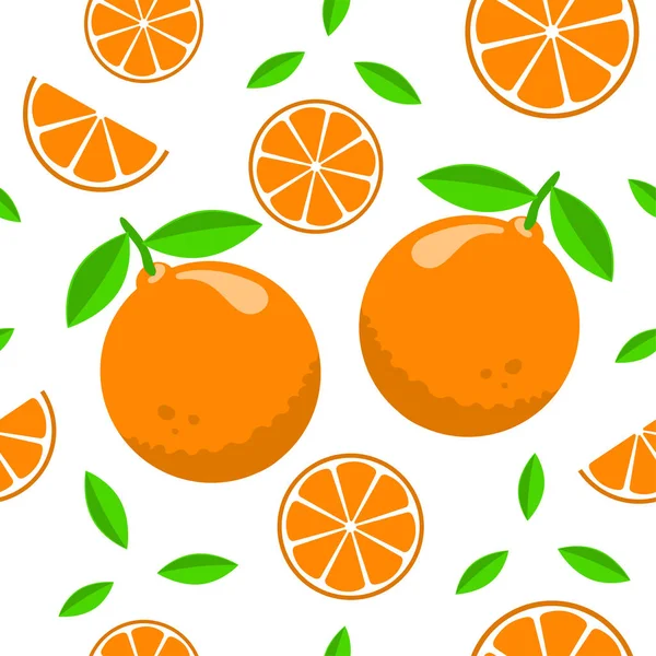 Modèle avec des oranges — Image vectorielle