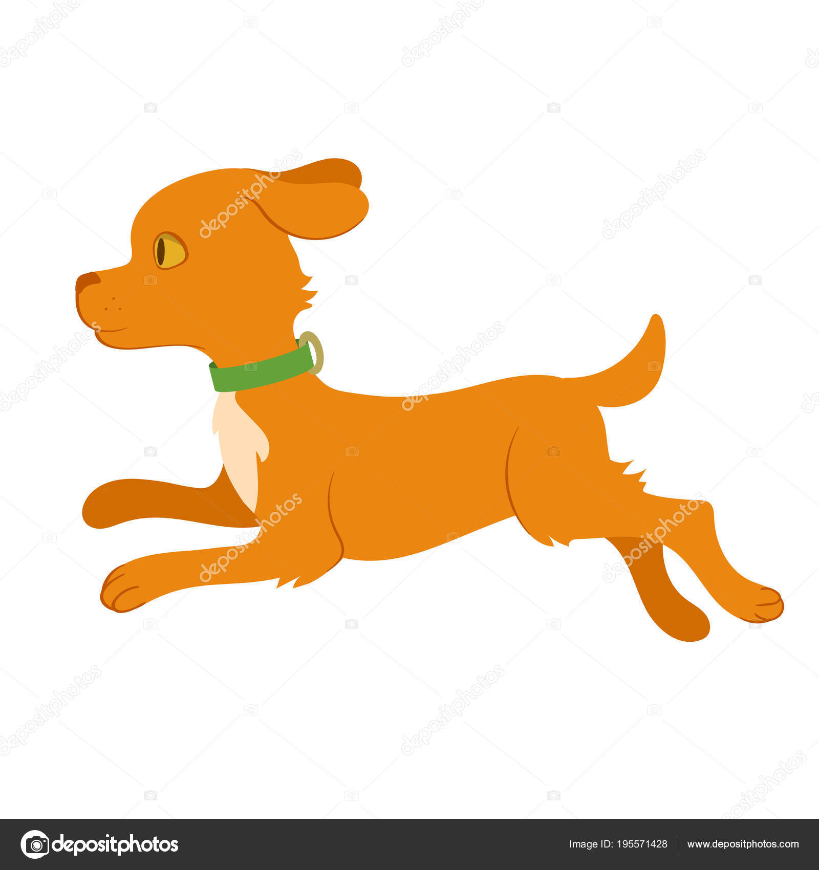 Illustrazione Del Cane Che Corre Vettoriali Stock