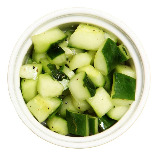 Bowl of Marinated Cucumbers — Stock Photo, Image