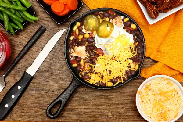 Black Bean and Corn Salsa — Stock Photo, Image