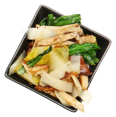 Shitake Mantarlar ile beyaz hindiba