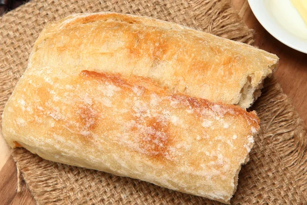 Pedaço de pão Baguette — Fotografia de Stock