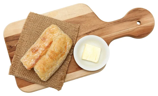 Baguette and Butter — Stock Photo, Image