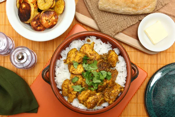 Karibisk kyckling Curry — Stockfoto