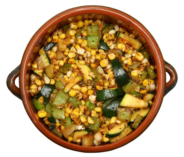 Gemengde groenten in kleine Pot — Stockfoto