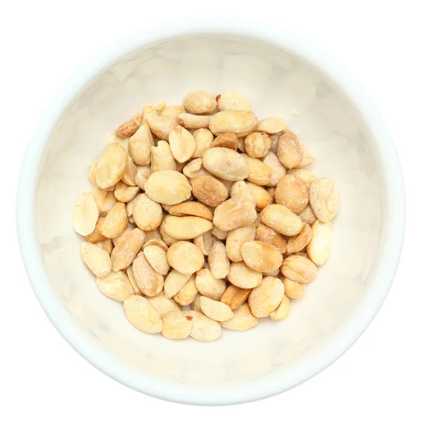 Geröstete Erdnüsse in Schüssel — Stockfoto