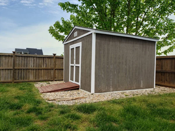 Backyard Garden Shed Tool Shed — Stock Photo, Image