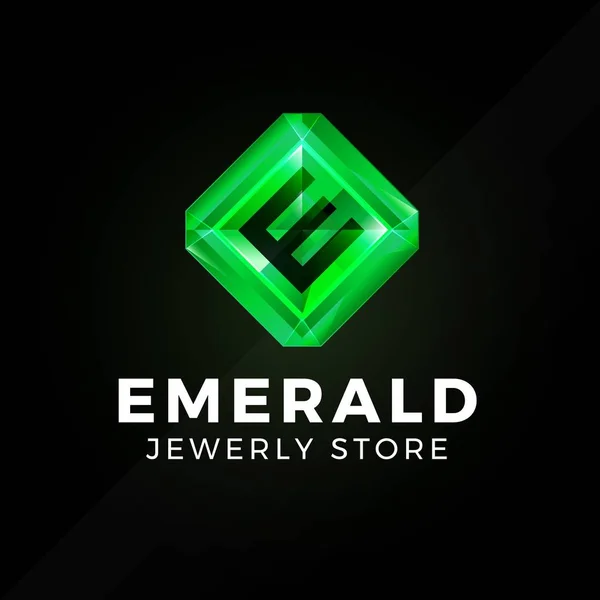 Emerald Logo — Stock Vector