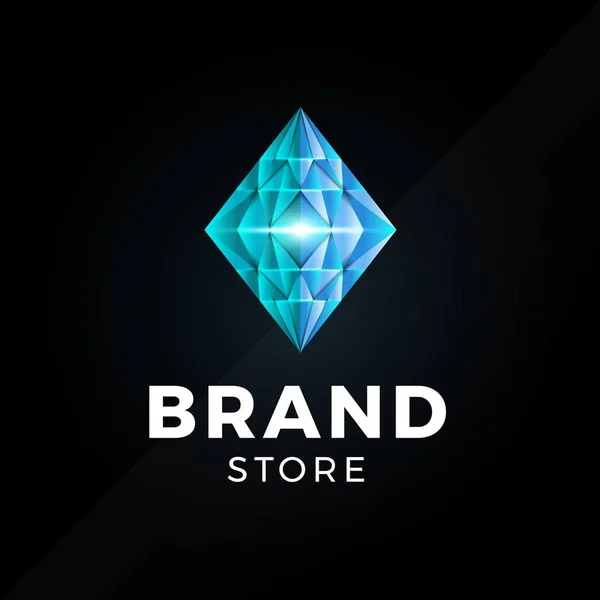 Diamant-Logo — Stockvektor