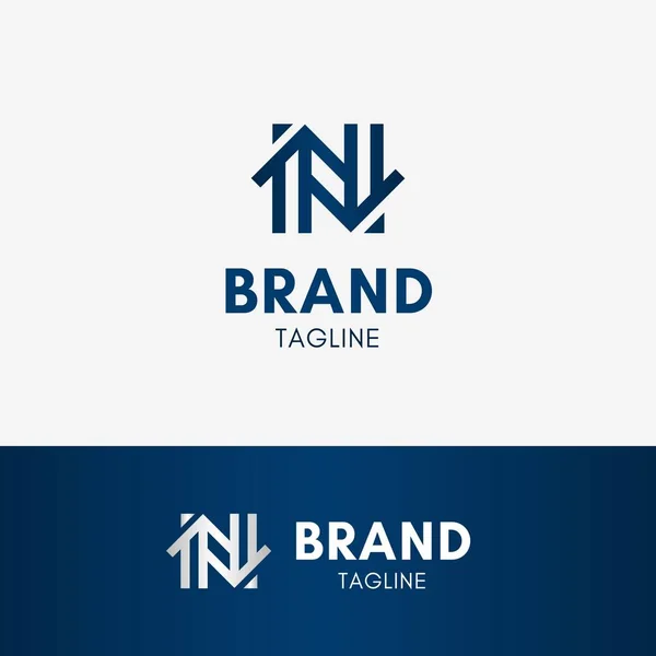 Písmeno N domácí Logo — Stockový vektor
