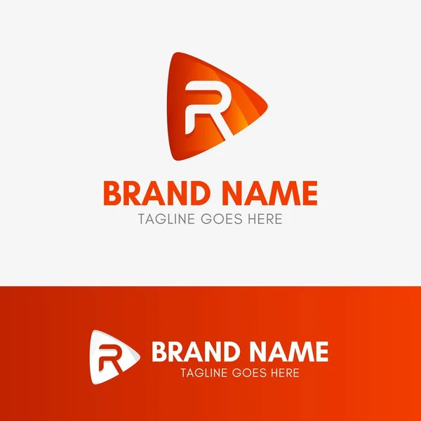 Lettre R Logo de jeu — Image vectorielle