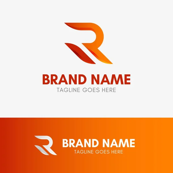 Letter R vorm Logo — Stockvector
