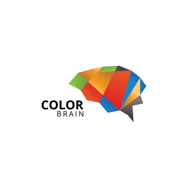 Красочный абстрактный шаблон мозга — стоковый вектор