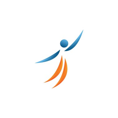 İnsanlar logo tasarım şablonu vektör