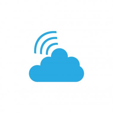 Bulut teknoloji logo ve simge şablon vektör