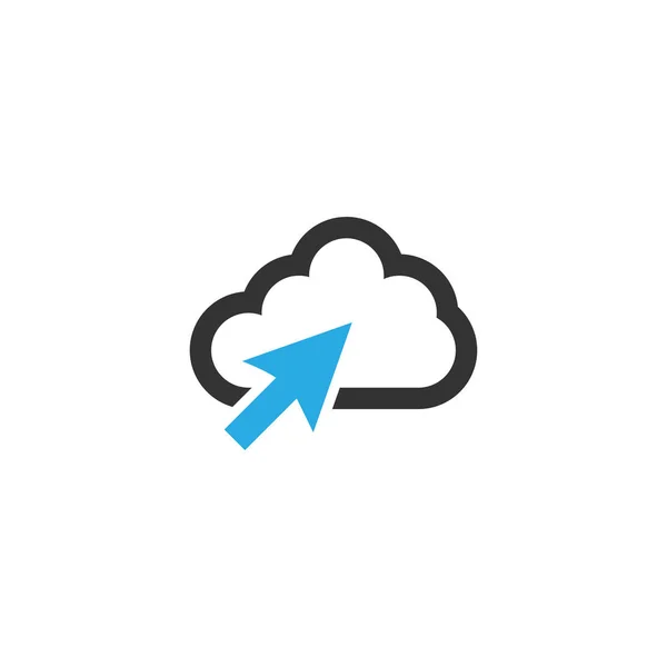 Cloudové Technologie Loga Ikony Šablony Vektor — Stockový vektor