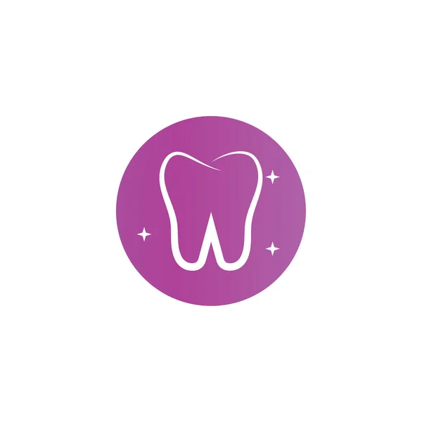 Temiz Diş Diş Logo Tasarım Şablonu — Stok Vektör
