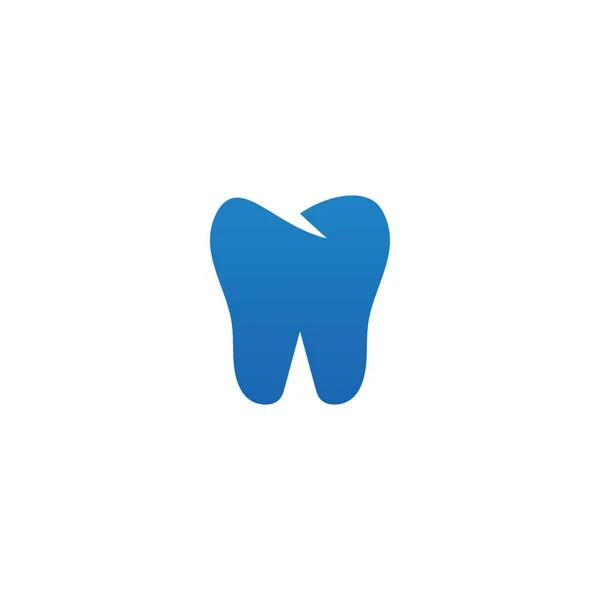 Modelo Design Logotipo Dente Dental Limpo — Vetor de Stock