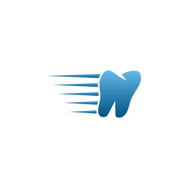 Modelo Design Logotipo Dente Dental Limpo — Vetor de Stock