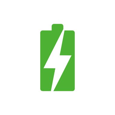 Pil simgesini grafik tasarım şablonu vektör izole