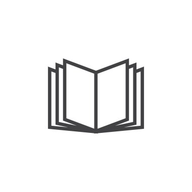 Kitap grafik tasarımı şablonu vektör izole çizimi