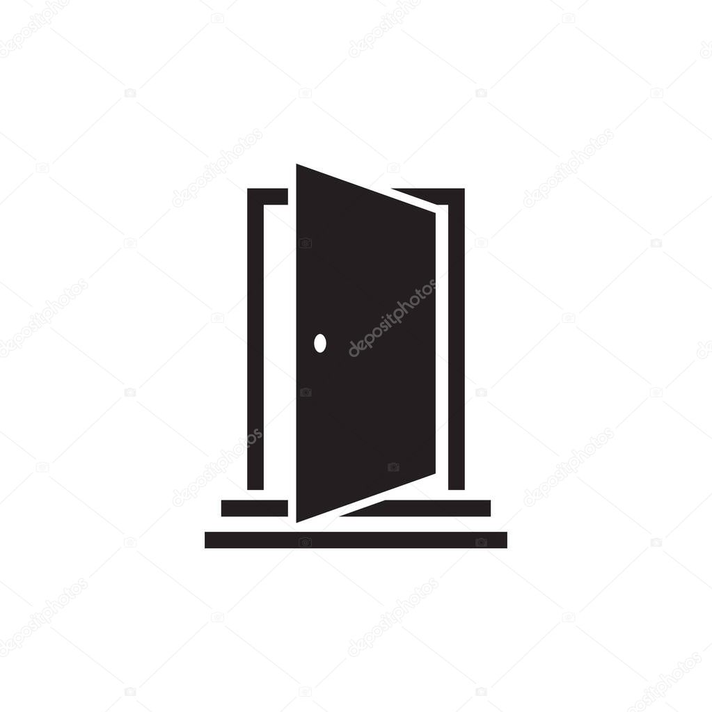 Door graphic design template vector isolated