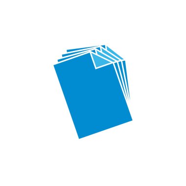 Belge simgesi tasarım şablonu izole edildi