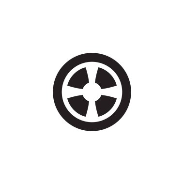 Otomobil tekeri tasarım şablonu izole edildi