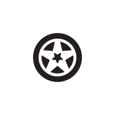 Otomobil tekeri tasarım şablonu izole edildi