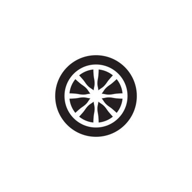 Otomobil tekeri tasarım şablonu izole edildi