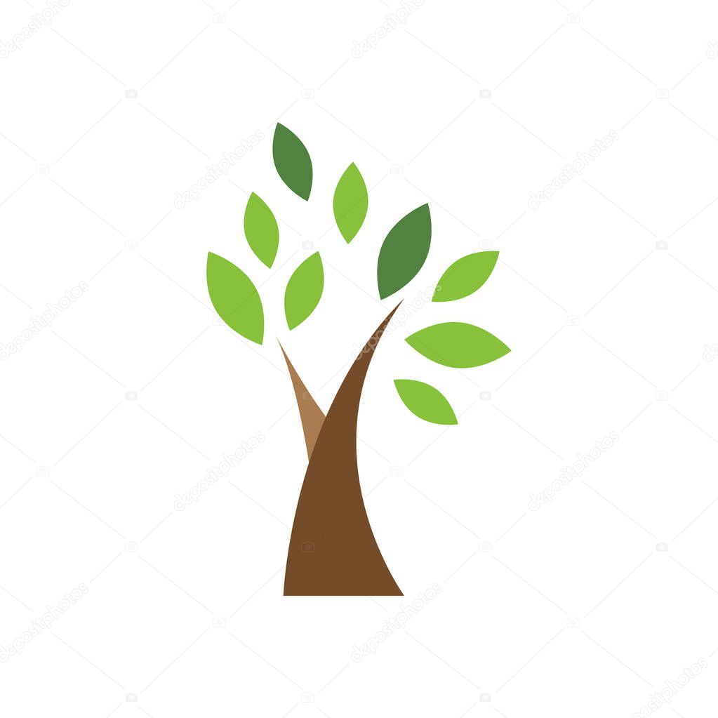 Tree icon design template vector isolated illustration