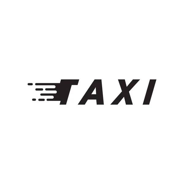 Ilustração isolada do vetor do modelo do ícone do táxi — Vetor de Stock