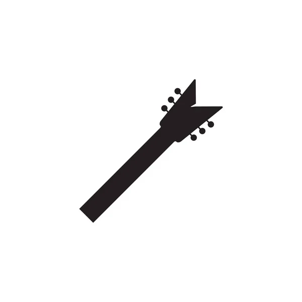 Gitarrenhals icon design template vektor isoliert — Stockvektor