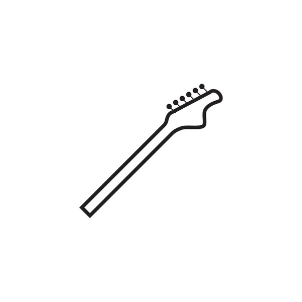 Guitar neck icon design template vector isolated — Stock Vector