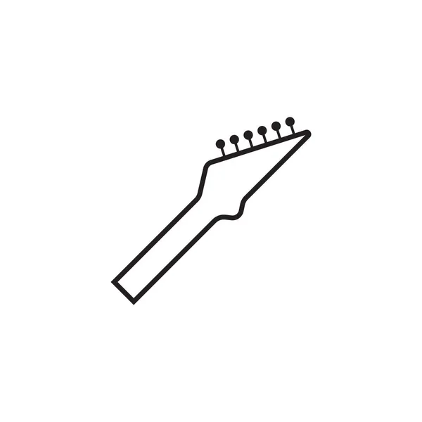 Guitar neck icon design template vector isolated — Stock Vector