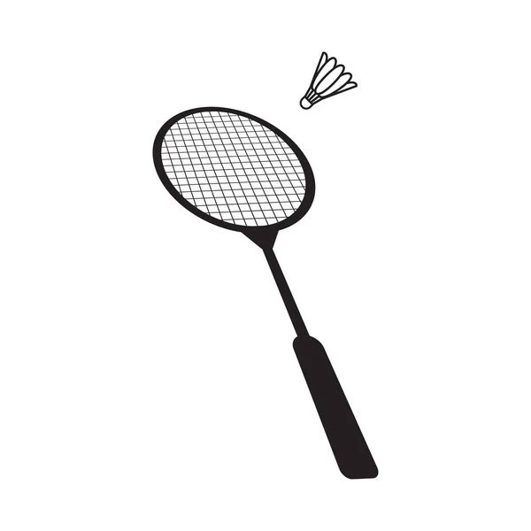 Badminton icon design template vector isolated — Stock Vector