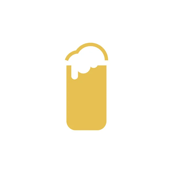 Bier-Symbol-Design-Vorlage Vektor isolierte Illustration — Stockvektor