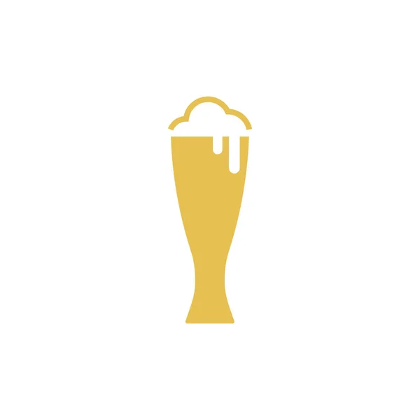 Icono de cerveza plantilla de diseño vector ilustración aislada — Archivo Imágenes Vectoriales