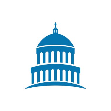 Capitol, ABD simge tasarım şablonu vektörü oluşturuyor