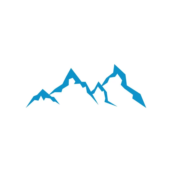 Ice mountain icon design template vector isolated — 스톡 벡터