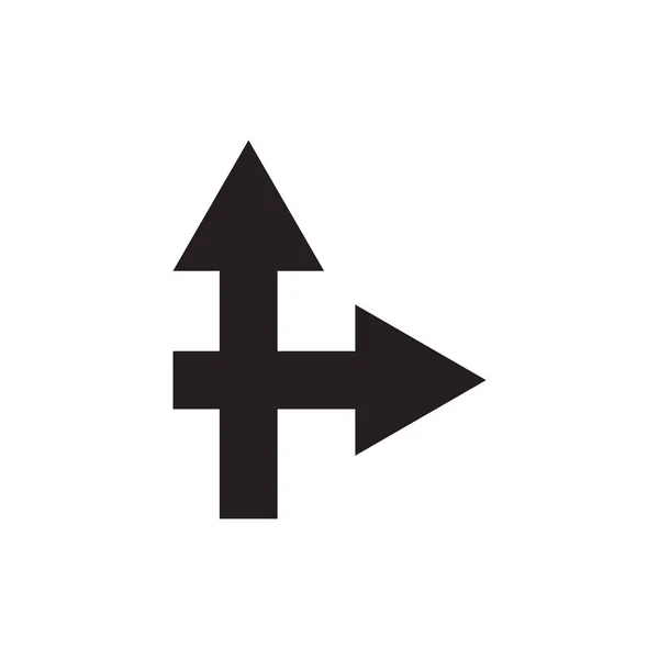 Camino dirección icono diseño plantilla vector aislado — Archivo Imágenes Vectoriales